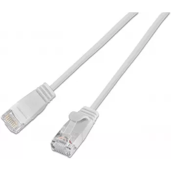 Wirewin SLIM KAT6A 10 Gigabit Light patch kábel okrúhly, U/UTP, Ø 3,6 mm, biela (SLIM-L-UU-K6A 2.0 WT)