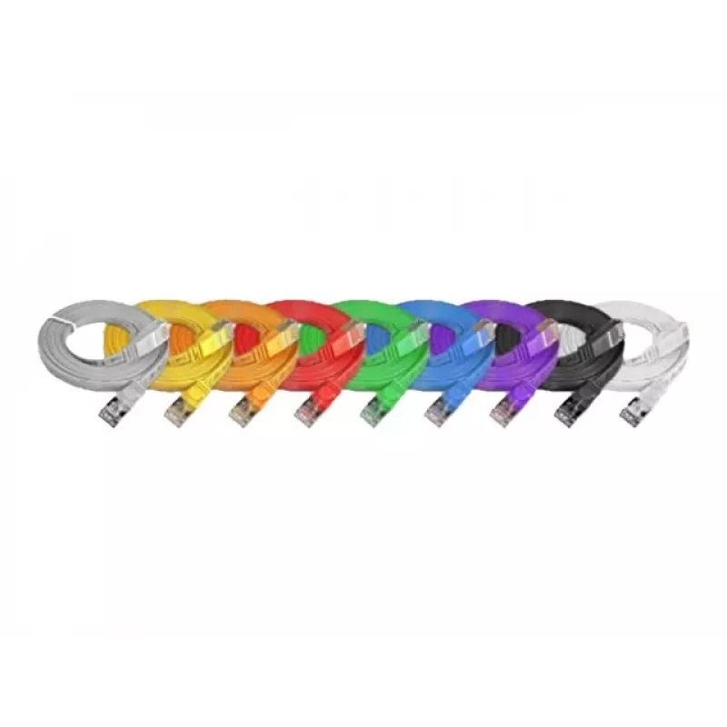 Wirewin Triotronik Cat6 U/FTP Slim Ethernet patch kábel, 2 m, RJ45 konektor samec na samec, meď, fialová PKW-STP-SLIM-KAT6 2.0 VT