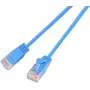 Wirewin Cat.6A U/UTP 10G Slim patch kábel, RJ45, 10 m, modrá SLIM-L-UU-K6A 10.0 BL