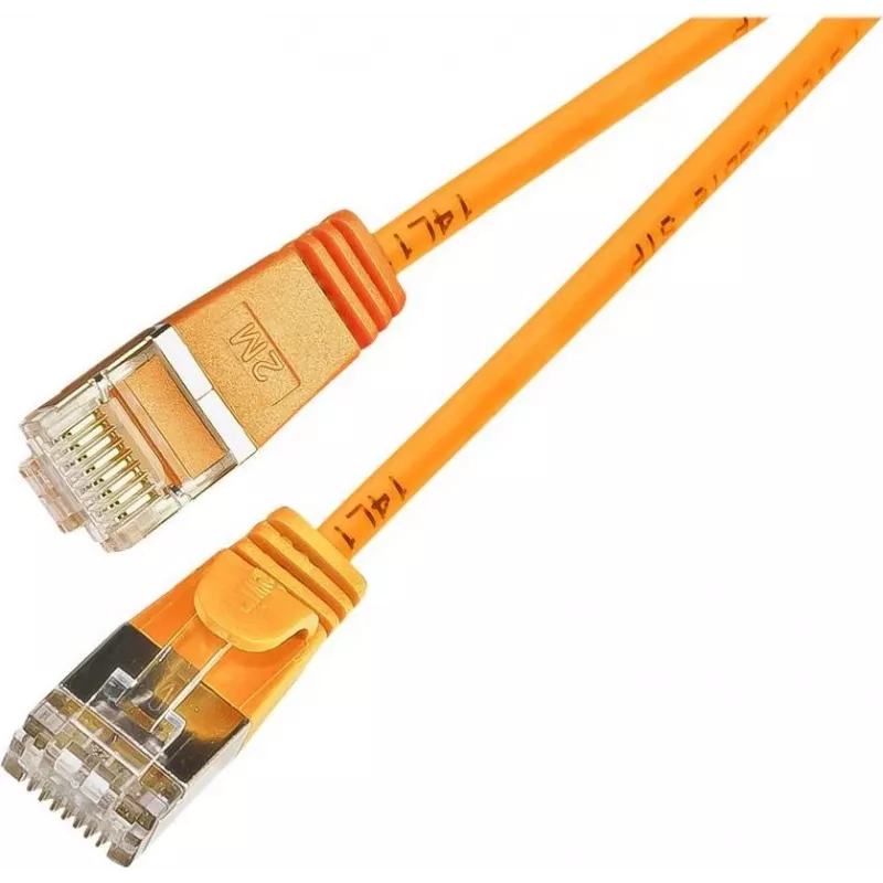 Wirewin Triotronik PKW-LIGHT-STP-K6 0,15 OR Cat6 F/FTP patch kábel, RJ-45 konektor samec na samec, 0,15 m, oranžová