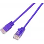 Wirewin SLIM KAT6A 10 Gigabit Light patch kábel okrúhly, U/UTP, Ø 3,6 mm, fialová (SLIM-L-UU-K6A 5.0 VT)