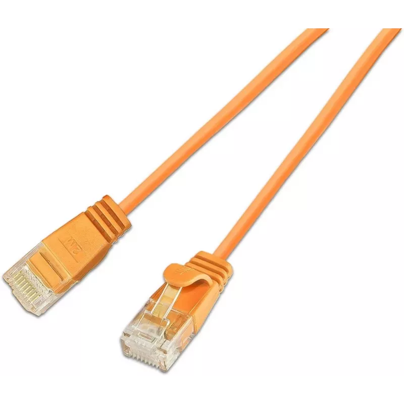 Wirewin SLIM KAT6A 10 Gigabit Light patch kábel, U/UTP, Ø 3,6 mm, oranžová, 0,5 m SLIM-L-UU-K6A 2.0 OR
