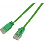 Wirewin SLIM KAT6A 10 Gigabit Light patch kábel okrúhly, U/UTP, Ø 3,6 mm, zelená (SLIM-L-UU-K6A 3.0 GN)