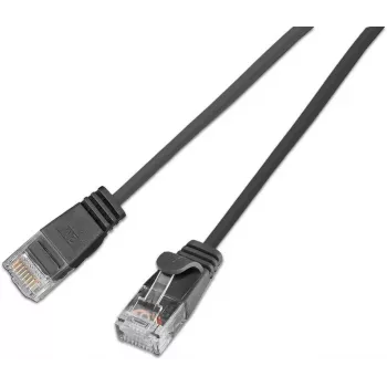 Wirewin SLIM KAT6A 10 Gigabit Light patch kábel okrúhly, U/UTP, Ø 3,6 mm, čierna (SLIM-L-UU-K6A 7.5 BK)