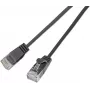 Wirewin SLIM KAT6A 10 Gigabit Light patch kábel okrúhly, U/UTP, Ø 3,6 mm, čierna (SLIM-L-UU-K6A 7.5 BK)