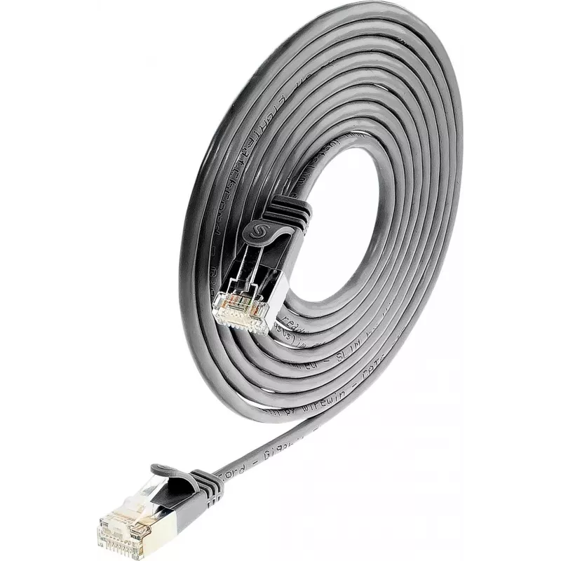 Wirewin Triotronik PKW-LIGHT-STP-K6 1.0 SW Cat6 STP patch kábel, RJ-45 konektor samec na samec, 1 m, čierna