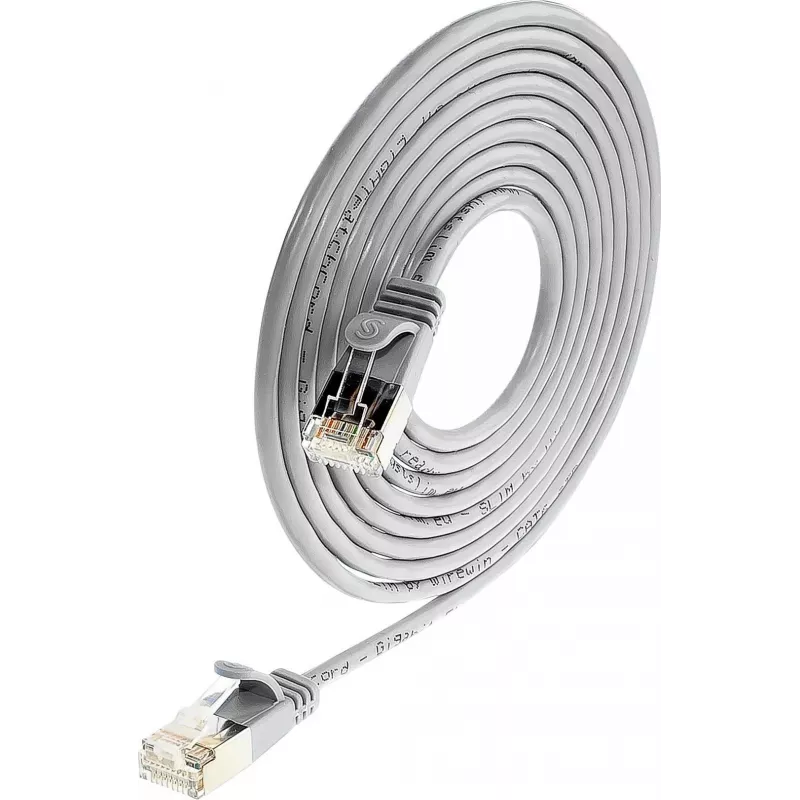 Wirewin Triotronik PKW-LIGHT-STP-K6 3.0 Cat6 tienený patch kábel, RJ-45 konektor samec na samec, 3 m, čierna