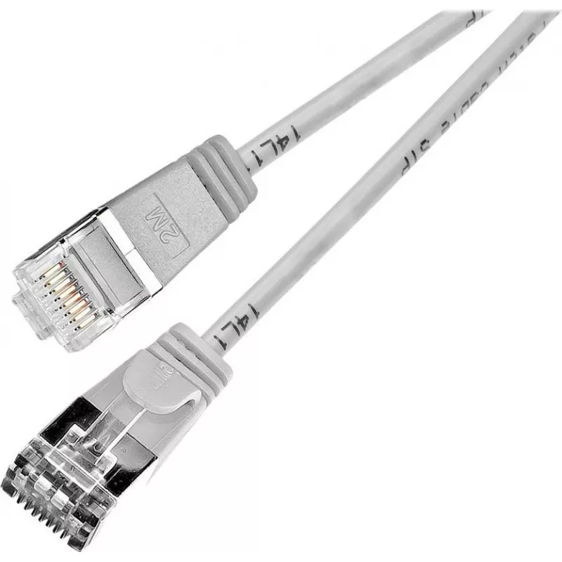 Wirewin Triotronik PKW-LIGHT-STP-K6 3.0 Cat6 tienený patch kábel, RJ-45 konektor samec na samec, 3 m, čierna