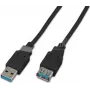 Wirewin USB 3.0 A-A MF 0.5 SW - 0,5m USB 3.2 Gen 1 predlžovací kábel, čierna