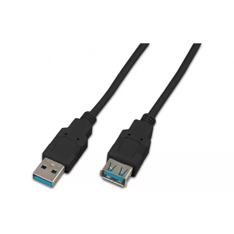 Wirewin USB 3.0 A-A MF 0.5 SW - 0,5m USB 3.2 Gen 1 predlžovací kábel, čierna