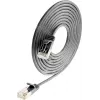 Wirewin Triotronik PKW-LIGHT-STP-K6 0,25 SW Cat6 Ethernet patch kábel, RJ-45 konektor samec na samec, tienený, čierna, 0,25 m