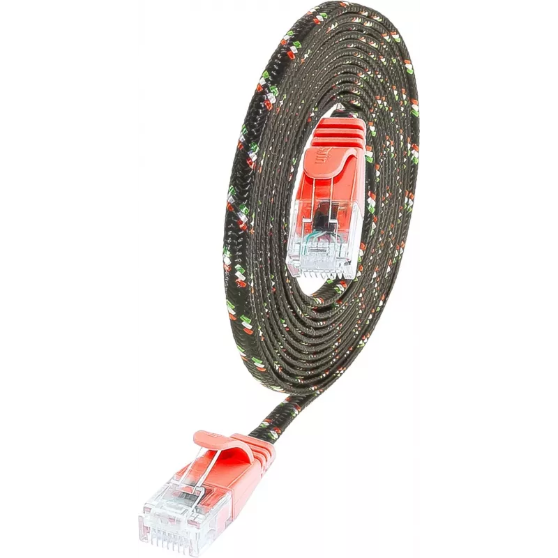 Wirewin SLIM UT6 1 RT - Cat.6 SLIM-Tough kábel, U/UTP, 1,0 m, červená PKW-TOUGH-K6 1.0 RT