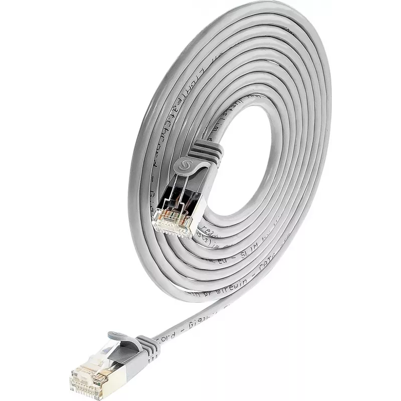 Wirewin Triotronik PKW-LIGHT-STP-K6 1.5 Cat6 tienený patch kábel, RJ-45 konektor samec na samec, 1,5 m, čierna