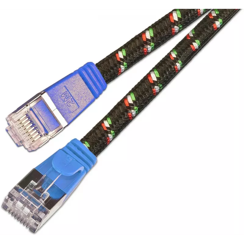 Wirewin SLIM ST6 025 BL - Cat.6 SLIM-Tough kábel, F/FTP, 0,25 m, modrá PKW-TOUGH-STP-K6 0.25 BL