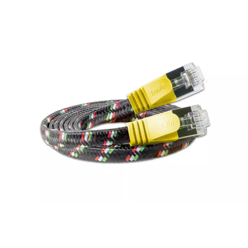Wirewin SLIM ST6 2 GE - Cat.6 SLIM-Tough kábel, F/FTP, 2,0 m, žltá PKW-TOUGH-STP-K6 2.0 GE