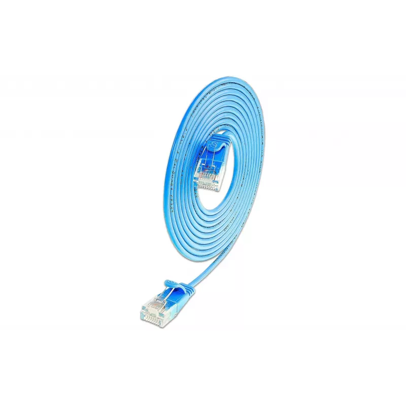 Wirewin SLIM UL6 7,5m modrý Cat.6 Slim-Light patch kábel U/UTP PKW-LIGHT-K6 7.5 BL