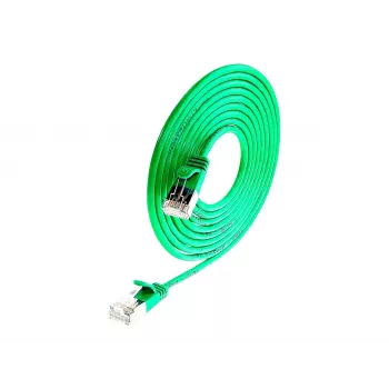 Wirewin Triotronik PKW-LIGHT-STP-K6 5.0 GN Cat6 STP patch kábel, RJ-45 konektor samec na RJ-45 konektor samec, 5 m, zelená