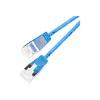 Wirewin Light patch kábel okrúhly U/FTP Cat 6a modrý 1,0 m štíhly flexibilný PoE PKW-LIGHT-STP-K6A 1.0 BL