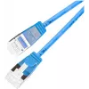 Wirewin Cat 6a U/FTP Slim patch kábel, 1,5 m, modrá PKW-LIGHT-STP-K6A 1.5 BL