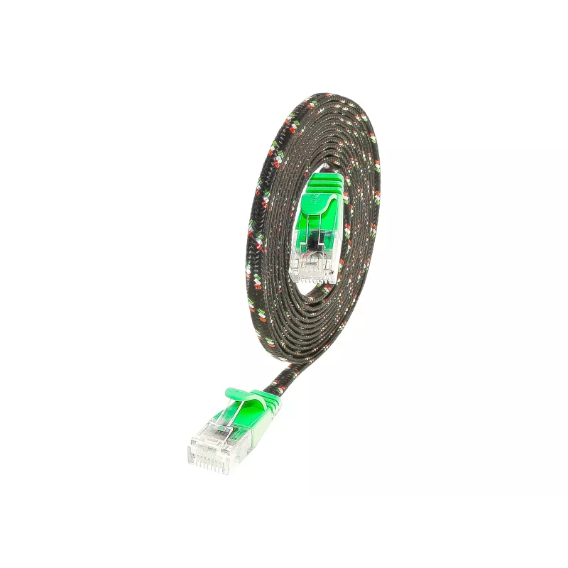 Wirewin SLIM UT6 10 GN - Cat.6 SLIM-Tough kábel, U/UTP, 10 m, zelená PKW-TOUGH-K6 10.0 GN