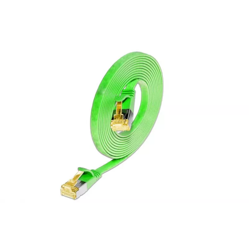 Wirewin Cat6a U/FTP Slim Ethernet patch kábel, RJ45, zelená, 5m PKW-STP-SLIM-K6A 5.0 GN