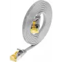 Wirewin Cat6a U/FTP Slim Ethernet patch kábel 0,1m sivá PKW-STP-SLIM-K6A 0.1