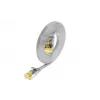 Wirewin SLIM Cat6a U/FTP sieťový patch kábel RJ45 na RJ45, 1,5m, sivá PKW-STP-SLIM-K6A 1.5