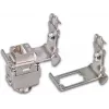 Wirewin DIN adaptér na lištu pre montáž Keystone konektorov samica, kovový Keystone systém (WKS DIN RAIL HOLDER 1)