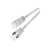 Wirewin PKW-LIGHT-STP-K6A 1.5 Cat 6a U/FTP Slim Round Prepojovací kábel, PoE, 1,5 m, sivý