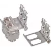 Wirewin DIN držiak na lištu pre 2 Keystone konektory samica, kovový Keystone systém (WKS DIN RAIL HOLDER 2)
