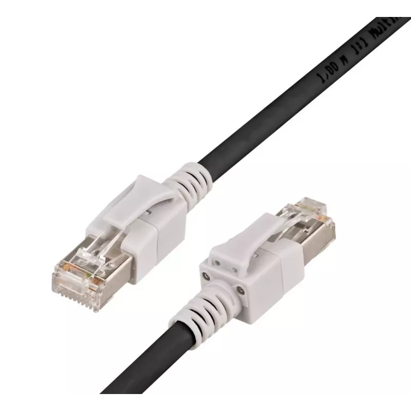 Wirewin PKW-OUT-K5E 0,3 sieťový kábel, čierny, 0,3 m, Cat5e, U/FTP (STP), RJ45