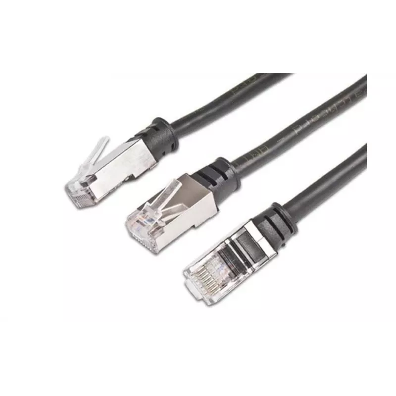 Wirewin PKW-OUT-K5E 0,3 sieťový kábel, čierny, 0,3 m, Cat5e, U/FTP (STP), RJ45