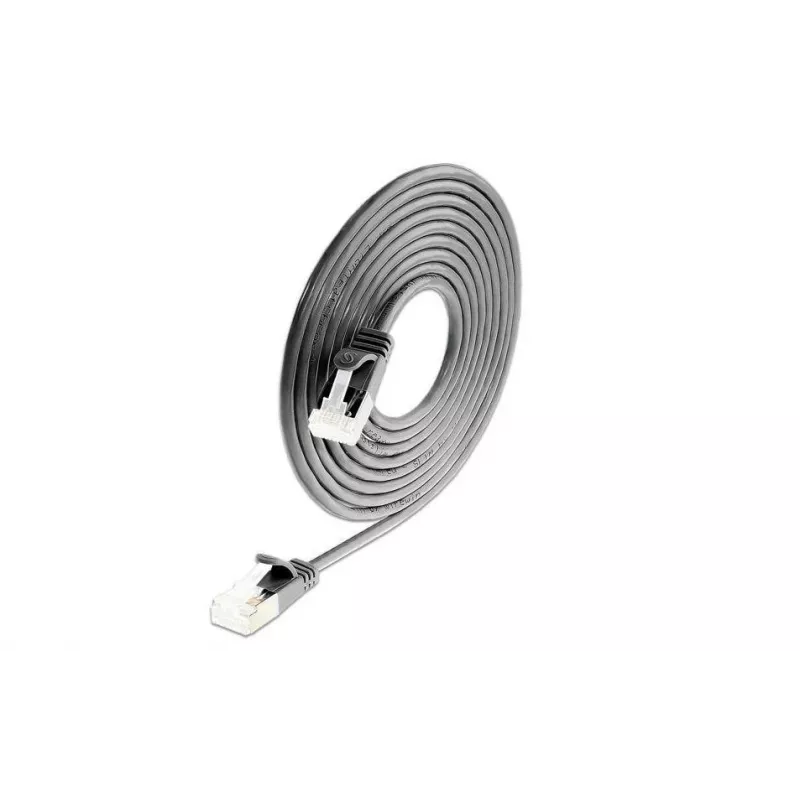 Wirewin Cat 6a U/FTP Slim Ethernet patch kábel, RJ45, 1m, čierna PKW-LIGHT-STP-K6A 1.0 SW