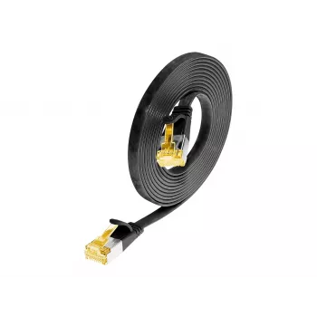 Wirewin Cat6a U/FTP Slim patch kábel RJ45 1,5m čierny PKW-STP-SLIM-K6A 1.5 SW