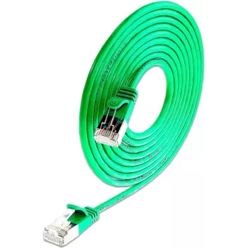 Wirewin Light patch kábel okrúhly U/FTP Cat 6a zelený 0,5m tenký flexibilný PoE PKW-LIGHT-STP-K6A 0.5 GN