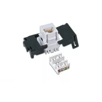 Wirewin WKS JACK KAT6A UTP keystone modul, netienený, RJ45, bez nástroja, biela