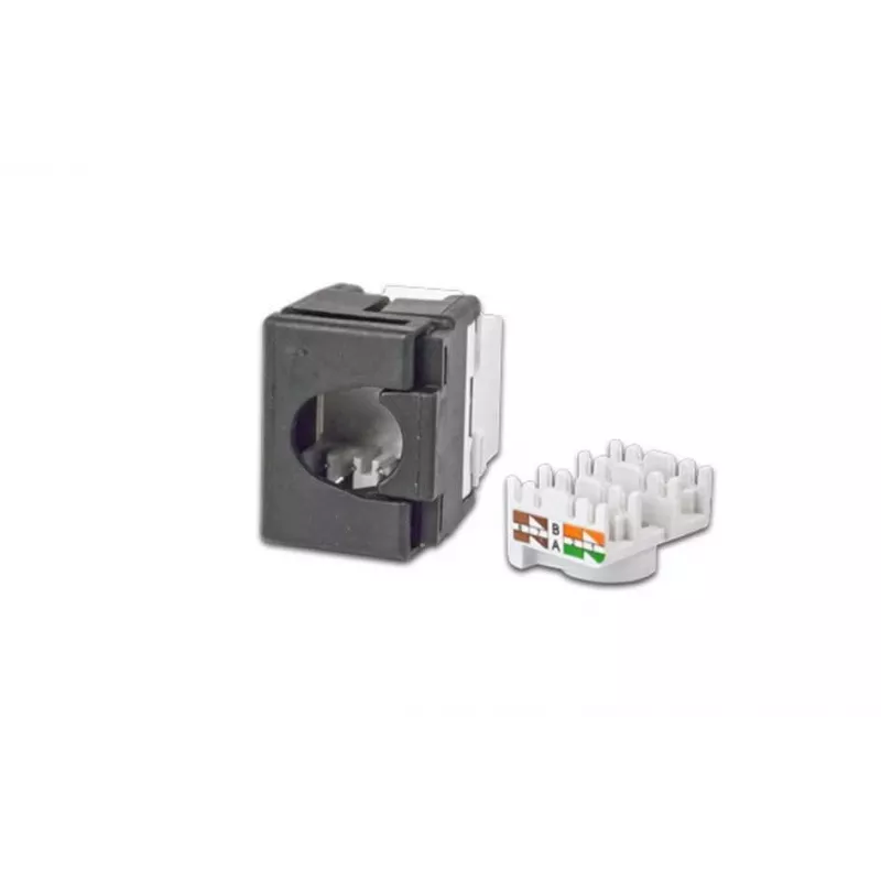 Wirewin WKS JACK KAT6A UTP keystone modul, netienený, RJ45, bez nástroja, biela