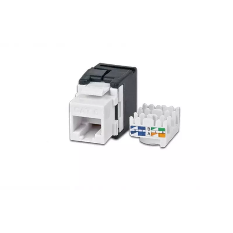 Wirewin WKS JACK KAT6A UTP keystone modul, netienený, RJ45, bez nástroja, biela