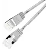 Wirewin Cat 6a U/FTP Slim patch kábel, 0,25m, sivá PKW-LIGHT-STP-K6A 0.25