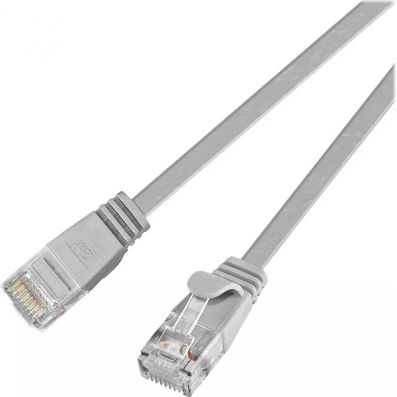 Wirewin SLIM U6 1 GR - Cat.6 Slim patch kábel, U/UTP, 1,0 m, sivá PKW-SLIM-KAT6 1.0