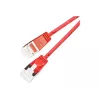 Wirewin Light patch kábel okrúhly U/FTP Cat 6a červený 1,5m tenký flexibilný PoE (PKW-LIGHT-STP-K6A 1.5 RT)