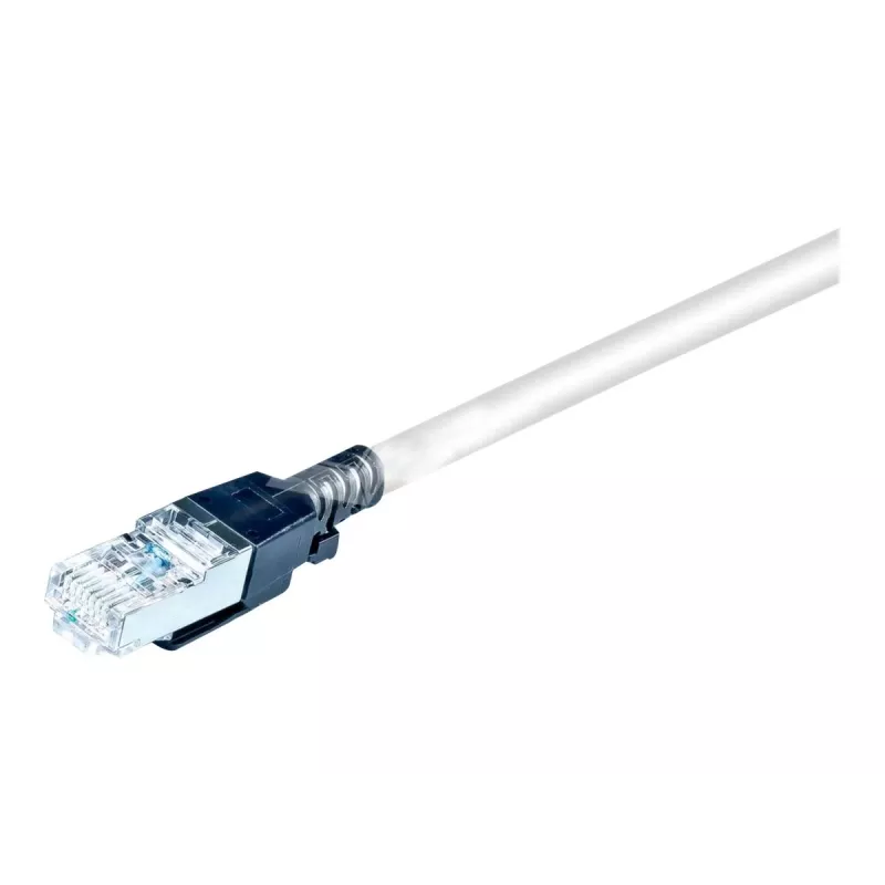 Wirewin PKW-SL-SFTP-KAT6A 1.0 SW Cat6a S/FTP sieťový patch kábel, 1 m, sivá