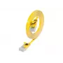 Wirewin Cat.6 Slim U/UTP patch kábel, 15 m, žltý PKW-SLIM-KAT6 15.0 GE