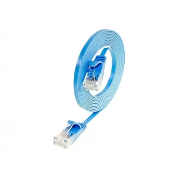 Wirewin SLIM U6 25 BL - Cat.6 Slim patch kábel, U/UTP, 25 m, modrá (PKW-SLIM-KAT6 25.0 BL)