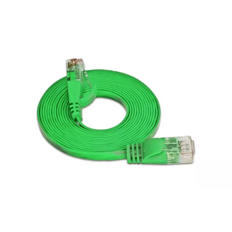 Wirewin Cat.6 Slim Ethernet patch kábel U/UTP 5m zelený PKW-SLIM-KAT6 5.0 GN