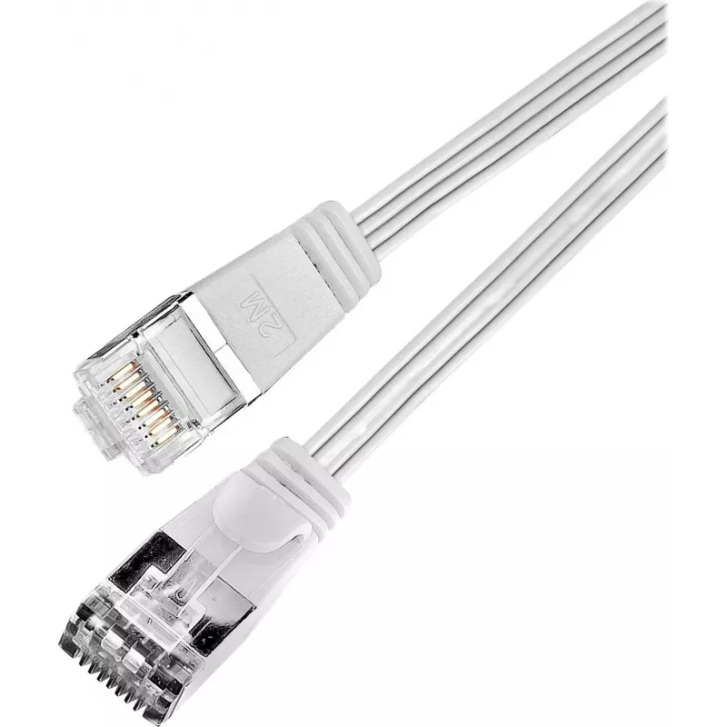 Wirewin Triotronik PKW-STP-SLIM-KAT6 0,1 WS - Cat6 U/FTP Slim Ethernet patch kábel, 0,1 m, biela