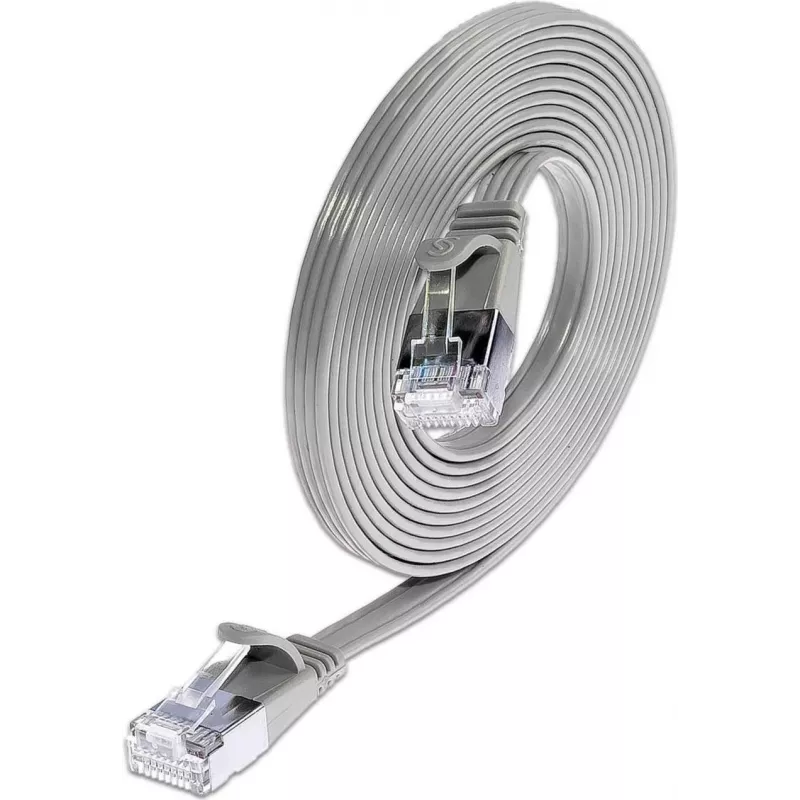Wirewin Triotronik 0,15m Cat6 U/FTP Slim Ethernet patch kábel, RJ45 konektor samec na konektor samec, sivá PKW-STP-SLIM-KAT6 0.15