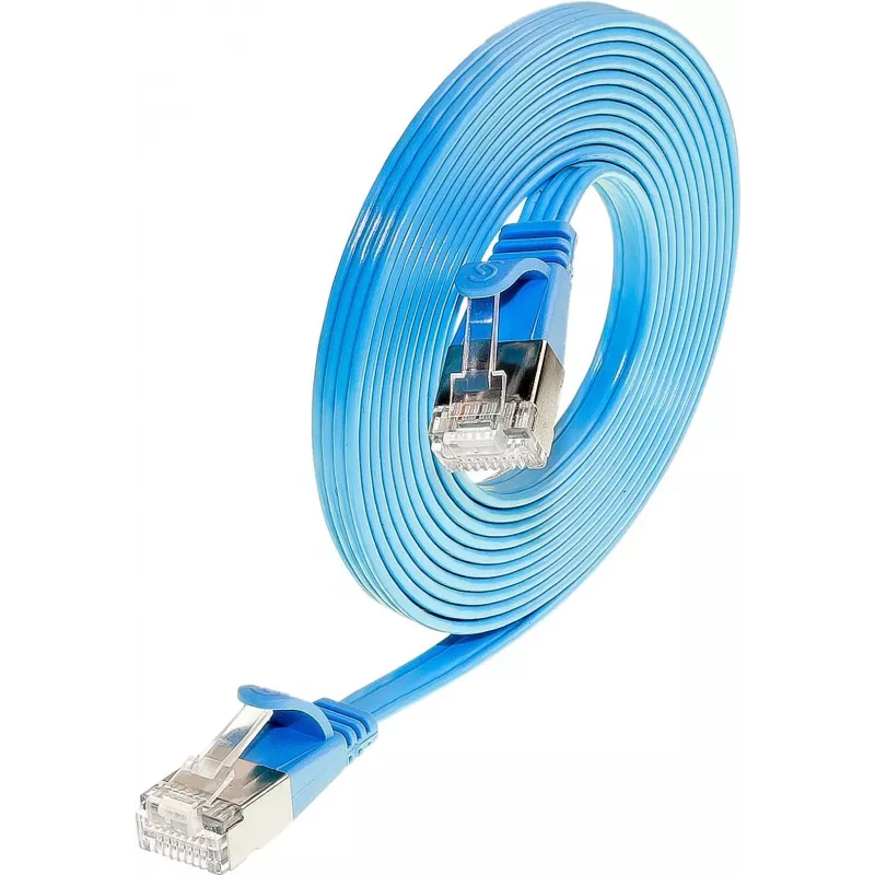 Wirewin Triotronik Cat 6 U/FTP Slim patch kábel 2m modrá PKW-STP-SLIM-KAT6 2.0 BL
