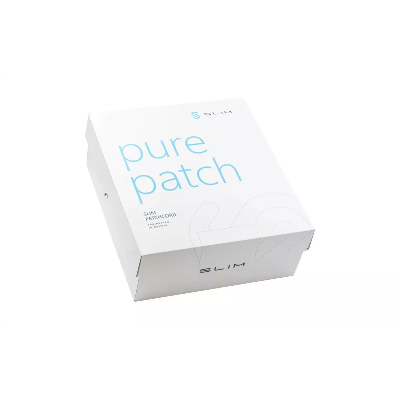 Wirewin SLIM-LS-K6A 1.0 90 Cat6A U/FTP Slim Ethernet patch kábel, 1m, sivá, balenie 90 ks