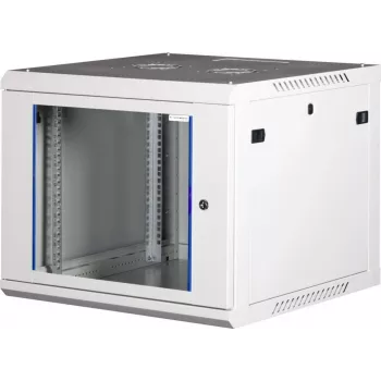 Wirewin 19-palcová nástenná skriňa, jednodielna, Pro 3. generácia, 600x600mm, svetlosivá (WCAB PS3 600X600X4U)
